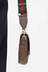 Gucci X Palace GG-P Brown & Green Canvas Messenger Bag