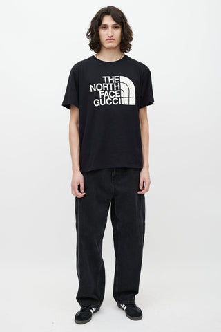 Gucci X The North Face Black & White Logo T-Shirt