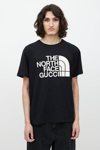 Gucci X The North Face Black & White Logo T-Shirt