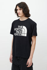 Gucci X The North Face Black & White Logo T-Shirt