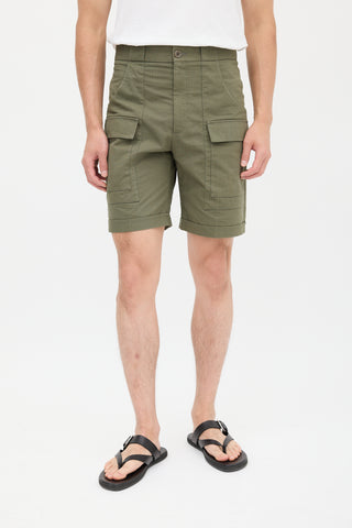 Gucci X The North Face Green Ripstop Cargo Shorts