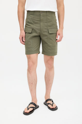 Gucci X The North Face Green Ripstop Cargo Short