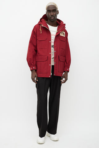 Gucci X The North Face Red Hooded Jacket