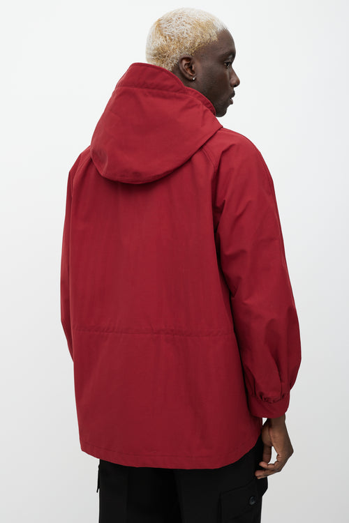 Gucci X The North Face Red Hooded Jacket