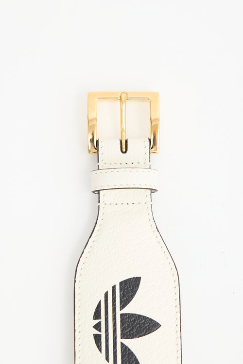 Gucci X Adidas Leather Logo Belt