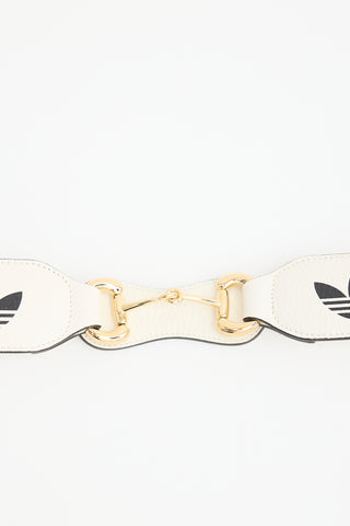 Gucci X Adidas Leather Logo Belt