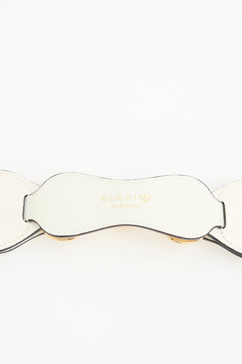 Gucci X Adidas Leather Logo Belt
