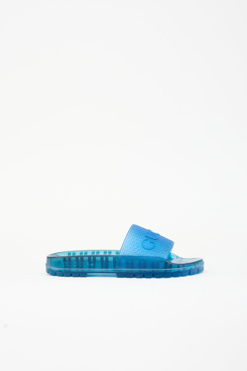 Gucci X Adidas Rubber Logo Slide