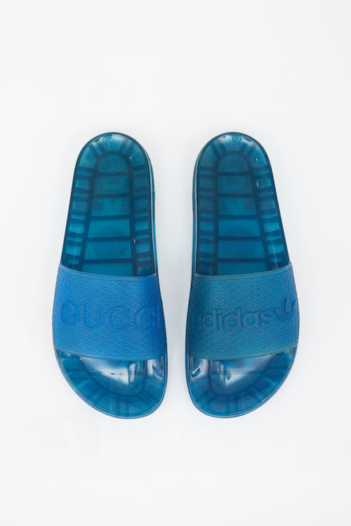 Gucci X Adidas Rubber Logo Slide