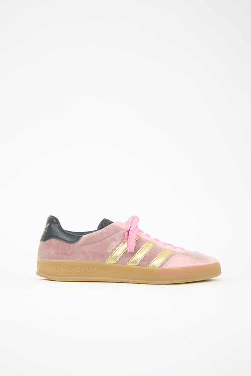 Gucci X Adidas Velvet Gazelle Sneaker
