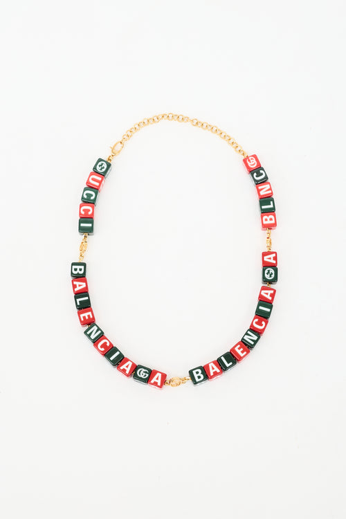 Gucci X Balenciaga Hacker Project Necklace