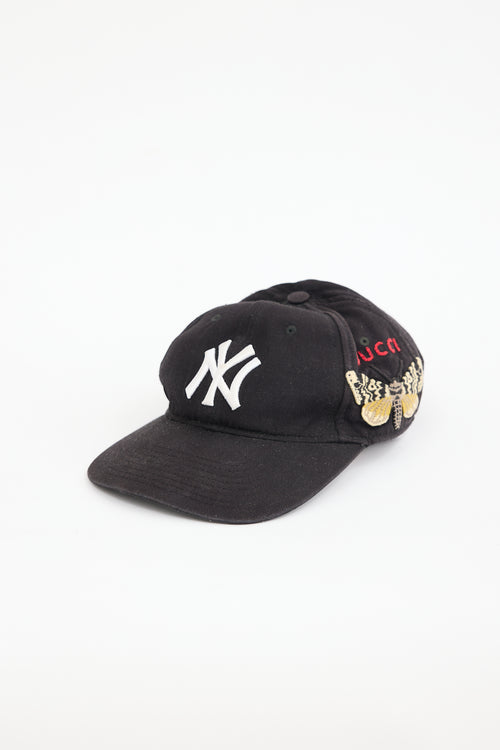 Gucci X NY Yankees Embroidered Baseball Hat