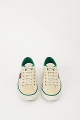 Gucci Cream & Multicolour Canvas Tennis 1977 Sneaker