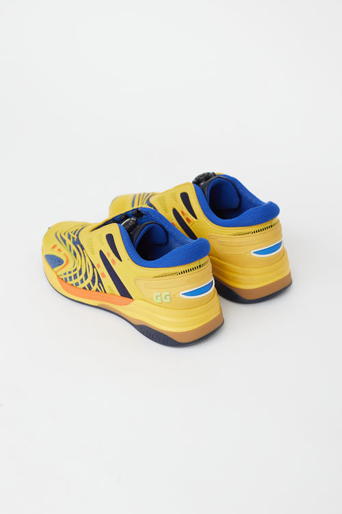 Gucci Yellow & Multi Ultrapace R Sneaker