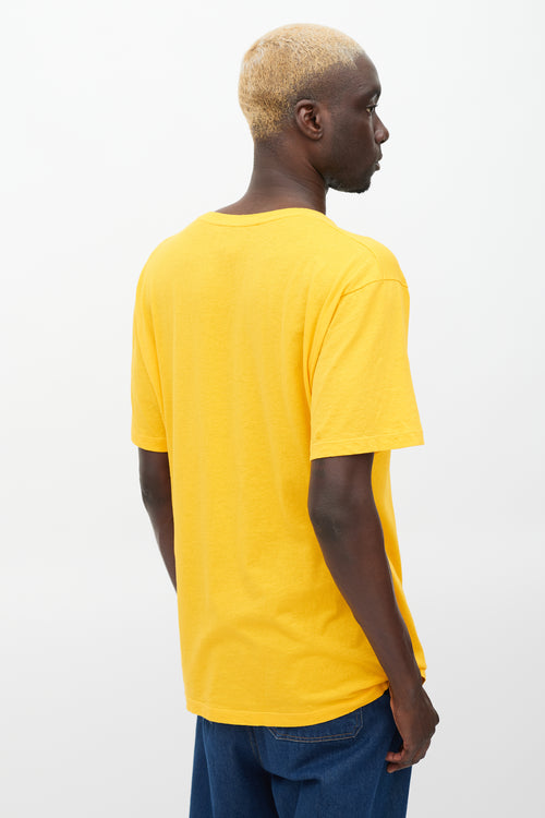 Gucci Yellow & Multicolour Printed Logo T-Shirt