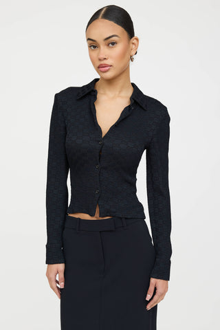 Gucci Jacquard GG Crinkle Shirt