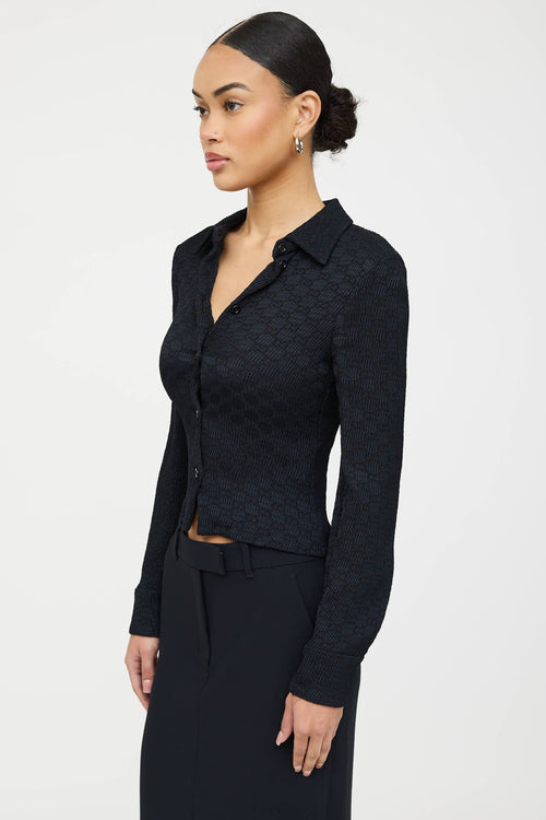 Gucci Jacquard GG Crinkle Shirt