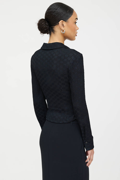 Gucci Jacquard GG Crinkle Shirt