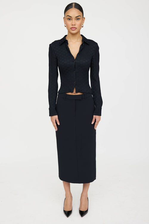 Gucci Jacquard GG Crinkle Shirt