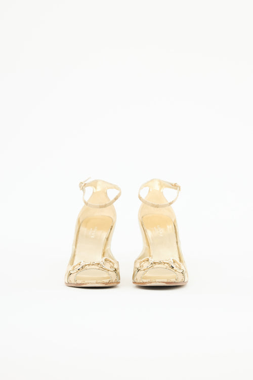 Gucci Guccissima Horsebit Wedge