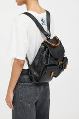 Gucci Leather Bamboo Backpack