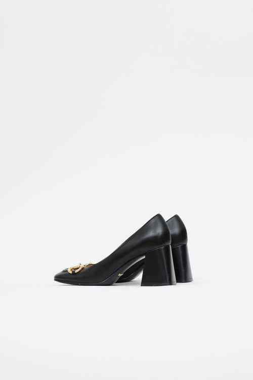 Gucci Leather Horsebit Malaga Heel