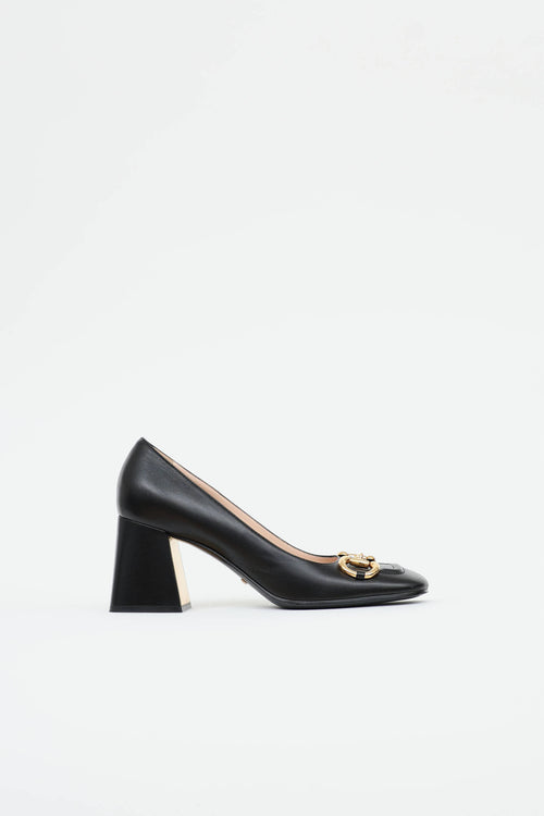 Gucci Leather Horsebit Malaga Heel