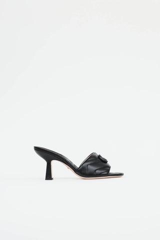 Gucci Leather Marmont Logo Heel