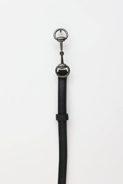 GucciLeather Hardware Slim Belt