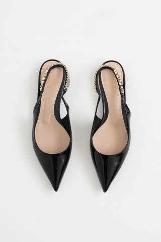 Gucci Patent Slingback Flat