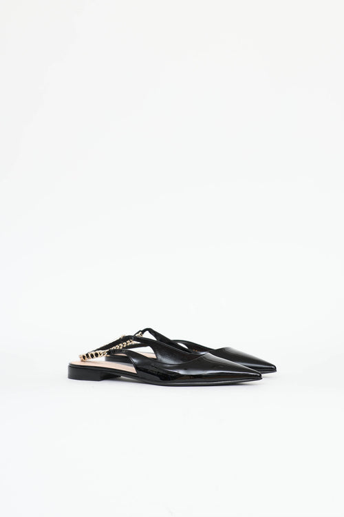 Gucci Patent Slingback Flat