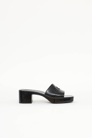 Gucci Rubber Logo Mule