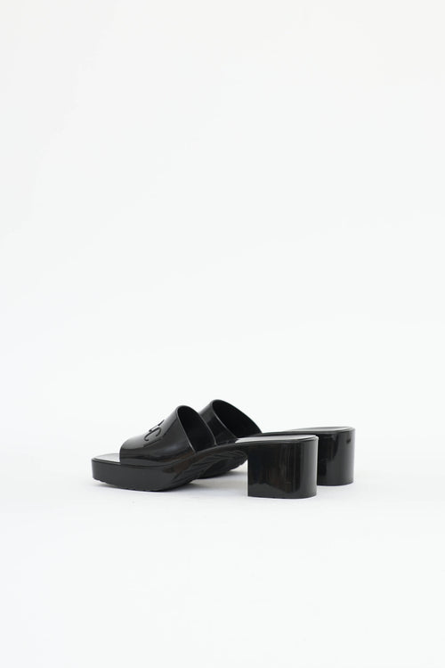 Gucci Rubber Logo Mule