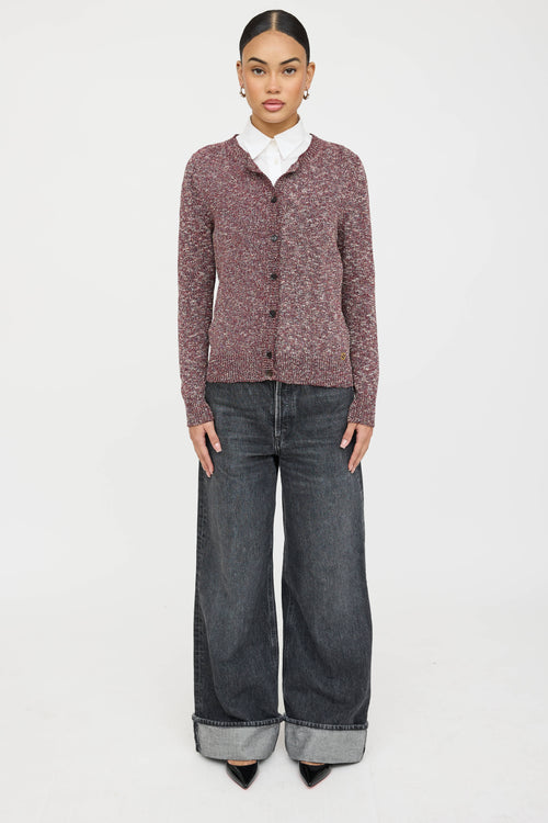 Gucci Knit Speckled Cardigan