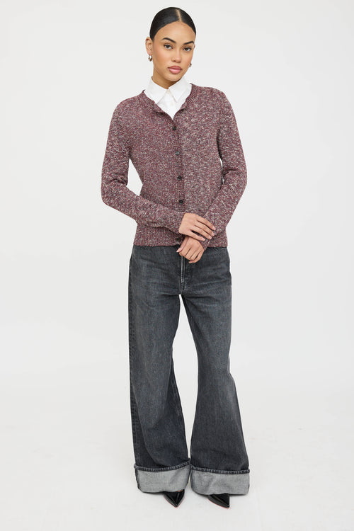 Gucci Knit Speckled Cardigan