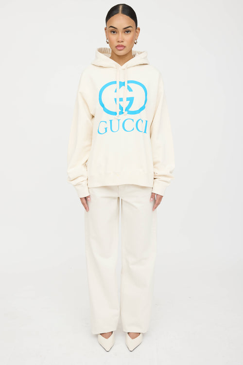 Gucci X Doraemon Logo Hoodie