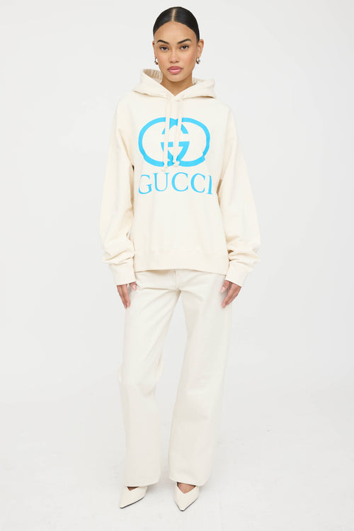 Gucci X Doraemon Logo Hoodie