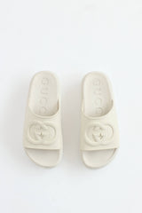 Gucci Rubber GG Platform Slide
