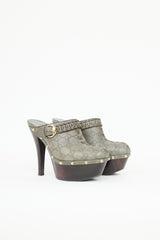 Gucci Guccissima Janis Clogs
