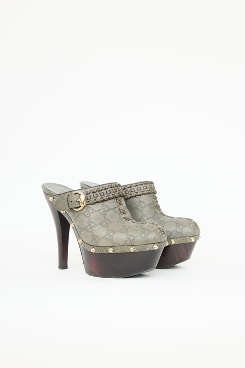 Gucci Guccissima Janis Clogs