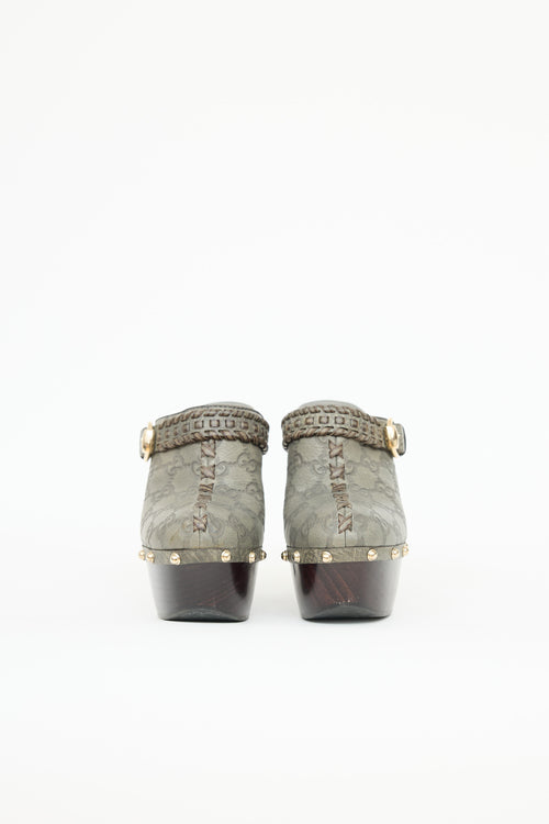 Gucci Guccissima Janis Clogs