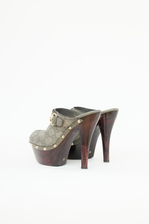 Gucci Guccissima Janis Clogs