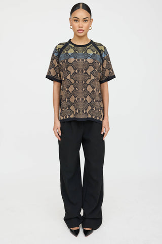 Gucci Printed Short Sleeve Top