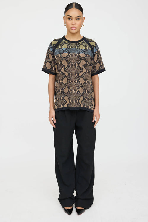 Gucci Printed Short Sleeve Top