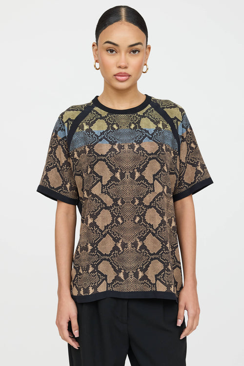 Gucci Printed Short Sleeve Top