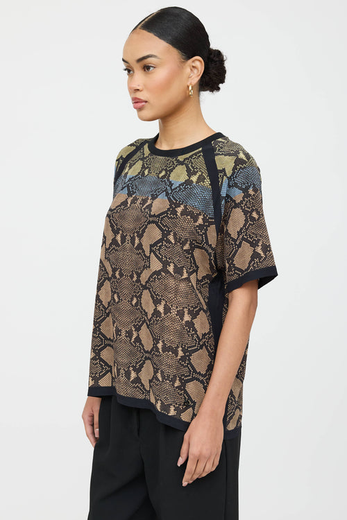Gucci Printed Short Sleeve Top