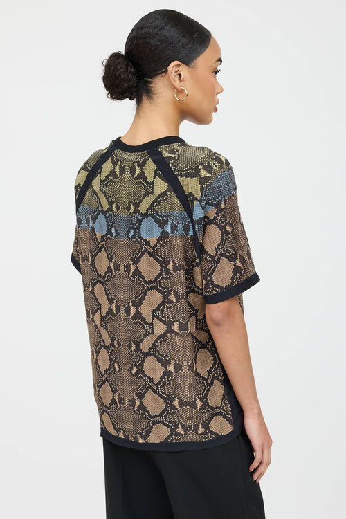 Gucci Printed Short Sleeve Top