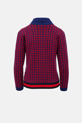 Gucci Kids Wool Houndstooth Cardigan