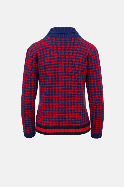 Gucci Kids Wool Houndstooth Cardigan