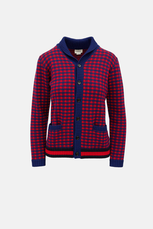 Gucci Kids Wool Houndstooth Cardigan